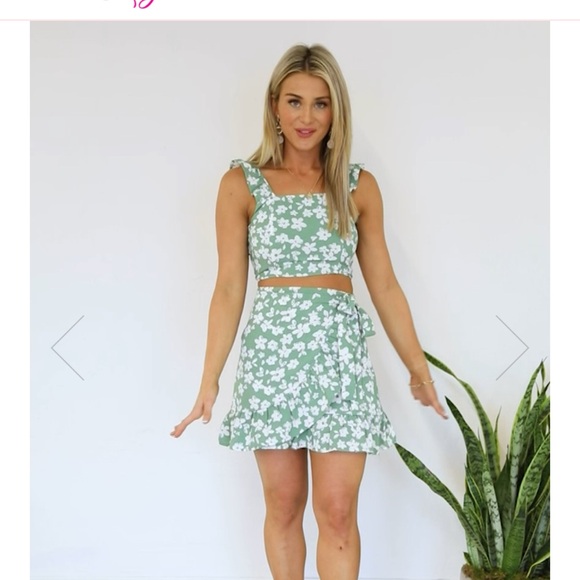 NWT Pink Lily Meant To Be Skirt Set - Picture 6 of 6